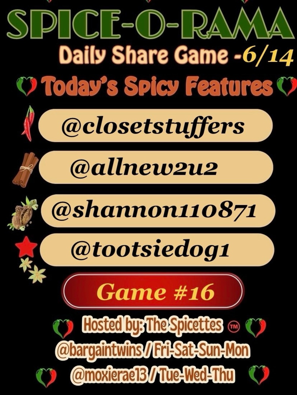 SUNDAYβS UP!
ON GAME GAME 17
TIME TO MOVE IT!
LAST CALL
STAY SPICY, FRIENDS! - Picture 3 of 15